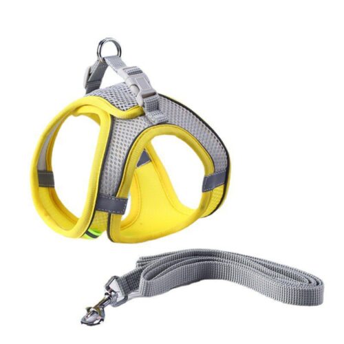 Adjustable Reflective Breathable Mesh Pet Harness