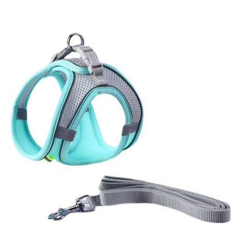 Adjustable Reflective Breathable Mesh Pet Harness